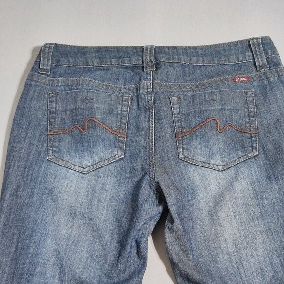 Makers of True Originals Jeans Bootcut women's size 32 dark washed ink blue - Picture 4 of 13